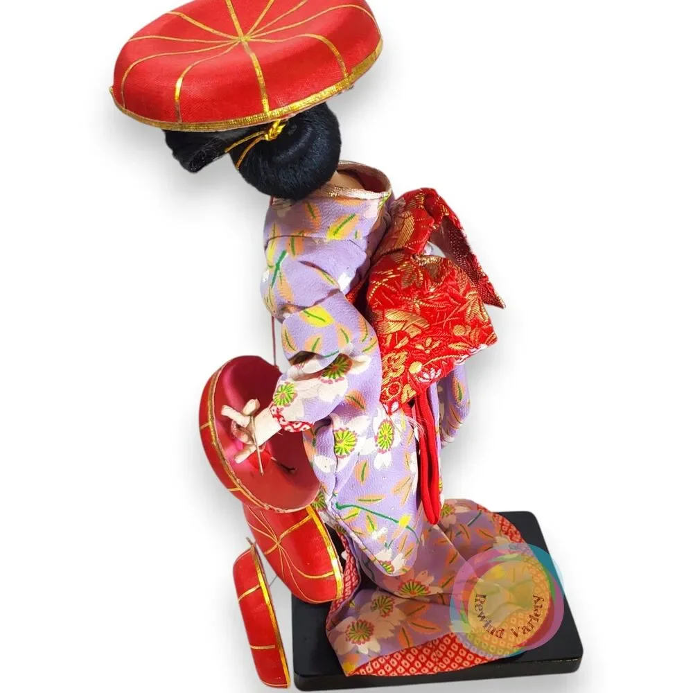Vintage 1962 1963 Japanese Geisha Dolls Set of 3 11